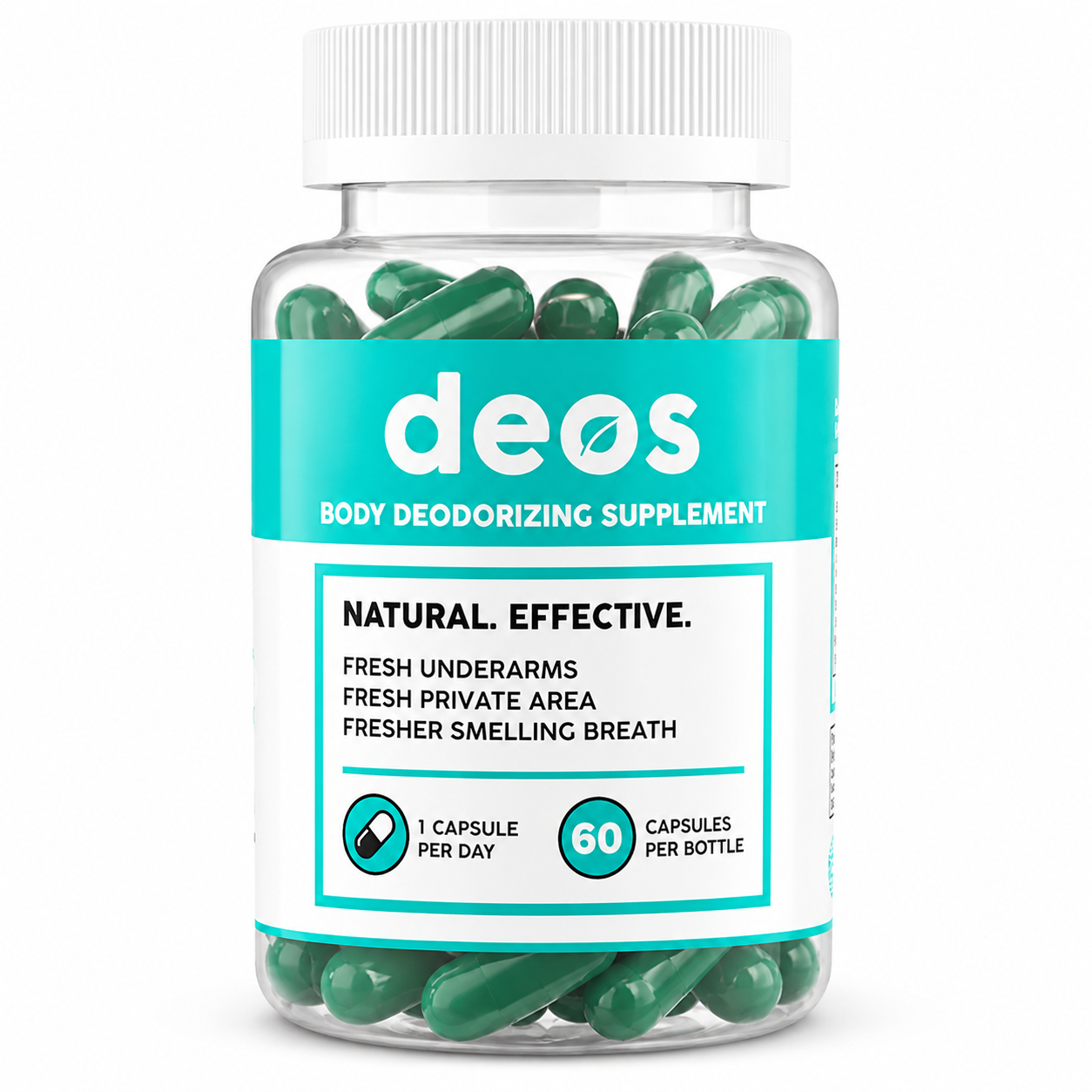 DEOS – Suplemento Desodorizante Corporal | 60 Cápsulas