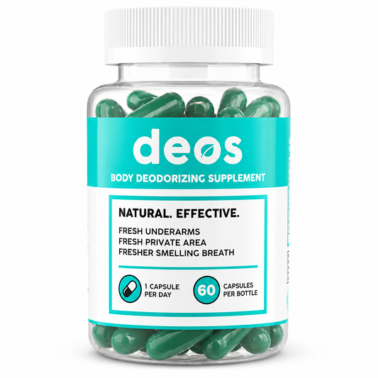 DEOS – Suplemento Desodorizante Corporal | 60 Cápsulas